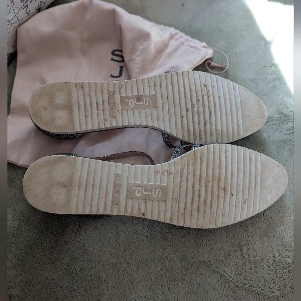SJP Glitter Sneaker Carrie Flats - Picture 8 of 8